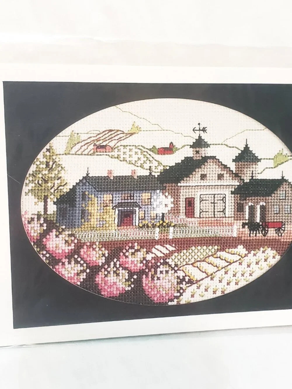 Farm Country Spring Horse Barn House Cross Stitch Pattern 1984 Judith M Kirby
